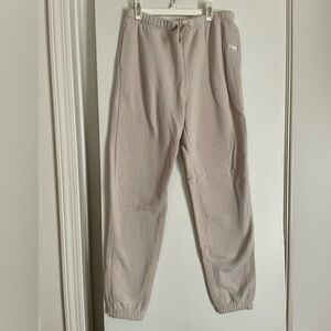 Girls 15/16 Abercrombie and Fitch Ivory Soft Cotton Blend Sweat Pants Joggers